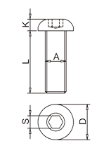 盤頭內(nèi)六角螺栓標(biāo)注