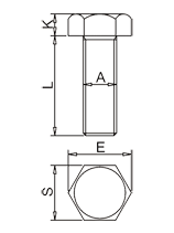 外六角螺桿標(biāo)注