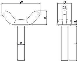 蝶型螺絲標(biāo)注