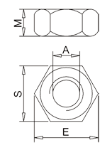 六角螺母標(biāo)注