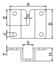 鏈條掛板(脫卸式)標(biāo)注