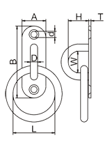 帶環(huán)橢圓眼板標(biāo)注