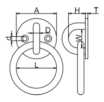 帶環(huán)圓形眼板標(biāo)注