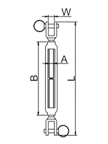 雙叉型開體花籃螺絲標(biāo)注